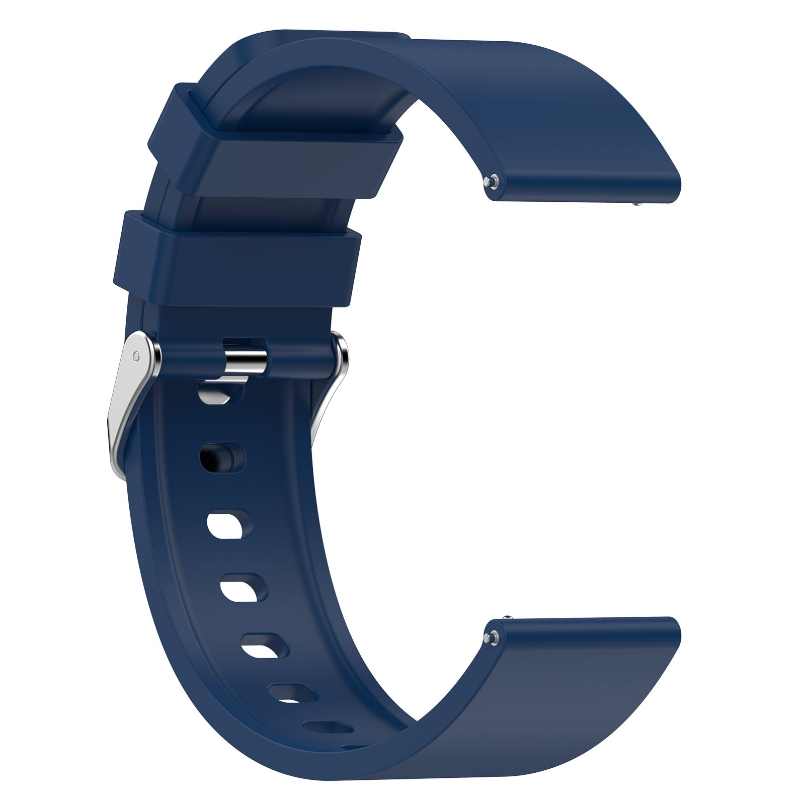 For OnePlus Nord Watch Silicone Watch Strap Adjustable Watch Band with Silver Stainless Steel Buckle For OnePlus Nord Watch Silicone Watch Strap Adjustable Watch Band with Silver Stainless Steel Buckle